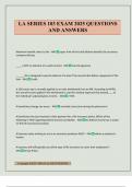 LA SERIES 103 EXAM 2025 QUESTIONS AND ANSWERS
