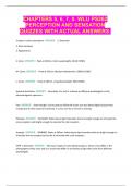 CHAPTERS 5&comma; 6&comma; 7&comma; 8&period; WLU PS262 PERCEPTION AND SENSATION QUIZZES WITH ACTUAL ANSWERS&period;
