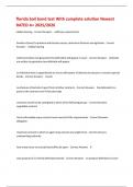 florida bail bond test With complete solution Newest RATED A&plus; 2025&sol;2026 