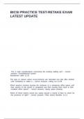 BICSI PRACTICE TEST-RETAKE EXAM LATEST UPDATE