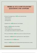 MEDICAL UCLA EMT EXAM 2025 QUESTIONS AND ANSWERS
