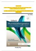 TEST BANK LEHNE&rsquo;S PHARMACOTHERAPEUTICS FOR ADVANCED PRACTICE  NURSES AND PHYSICIAN ASSISTANTS LAURA D&period; ROSENTHAL&comma; AND JACQUELINE ROSENJACK  BURCHUM