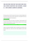 NGN HESI MED SURG NEXT GEN EXAM &lpar;NEW 2025- 2026 UPDATE&rpar; QUESTIONS AND ANSWERS