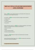MSN 611 FINAL EXAM 2025 QUESTIONS AND ANSWERS