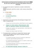 D278 Scripting and Programming Foundations 2025 practice test 1 &lpar;105 out of 106&rpar; with correction 2025 Western Governors University