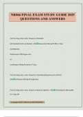 NR566 FINAL EXAM STUDY GUIDE 2025 QUESTIONS AND ANSWERS