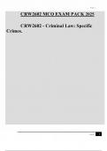 CRW2602 MCQ EXAM PACK 2025