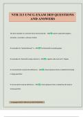 NTR 213 UNCG EXAM 2025 QUESTIONS AND ANSWERS
