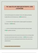 NU 646 EXAM 2025 QUESTIONS AND ANSWERS