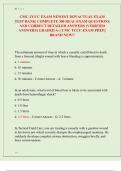 CMC-TCCC EXAM NEWEST 2025 ACTUAL EXAM TEST BANK&vert; COMPLETE 300 REAL EXAM QUESTIONS AND CORRECT DETAILED ANSWERS &lpar;VERIFIED ANSWERS&rpar; GRADED A&plus;&vert; CMC TCCC EXAM PREP&vert;&vert; BRAND NEW&excl;&excl;
