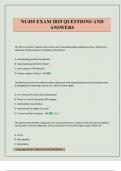 NU455 EXAM 2025 QUESTIONS AND ANSWERS