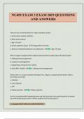 NU455 EXAM 3 EXAM 2025 QUESTIONS AND ANSWERS