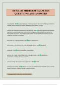 NURS 280 MIDTERM EXAM 2025 QUESTIONS AND ANSWERS