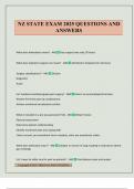 NZ STATE EXAM 2025 QUESTIONS AND ANSWERS