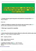 MPOETC VEHICLE CODE EXAM &ndash; 50Q AND 20Q OPEN BOOK PRACTICE QUESTIONS AND ANSWERS &ndash; VERIFIED ANSWERS 2025 UPDATE
