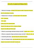 State Farm &ndash; Estimatics Training Guide &ndash; Study Notes & Exam Questions &lpar;High Quality &vert; A&plus; Verified Content&rpar;