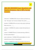 ABA 622 2025&sol;2026 Exam Questions and  Detailed Answers &vert; Get it 100&percnt; Correct  Answers