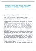 WISCONSIN PESTICIDE APPLICATOR TEST COMMERCIAL CATEGORY 6
