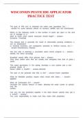 WISCONSIN PESTICIDE APPLICATOR PRACTICE TEST&period;