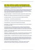 NEW JERSEY AMERICAN ACADEMY OF MICROPIGMENTATION FINAL PAPER 2025&sol;2026 QUESTIONS AND ANSWERS GRADED A&plus;