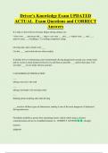 Driver's Knowledge Exam UPDATED  ACTUAL  Exam Questions and CORRECT  Answers