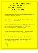 REGIS NU641 CLINICAL ADV PHARMACOLOGY FINAL EXAM QUESTIONS AND ANSWERS 2025