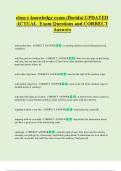 class e knowledge exam &lpar;florida&rpar; UPDATED    ACTUAL  Exam Questions and CORRECT  Answers 