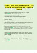 Florida Class E Knowledge Exam UPDATED    ACTUAL  Exam Questions and CORRECT  Answers 
