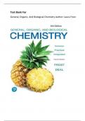 Test Bank For General&comma; Organic&comma; and Biological Chemistry 4th Edition by Laura Frost and Deal&period; All Chapters&period; 
