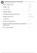ASVAB PICAT &lpar;Mathematical Knowledge&rpar; EXAM LATEST &lpar;2025&rpar; COMPLETE QUESTIONS With 100&percnt; Verified Solutions&comma;