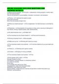 ONLINE COACHING 2025&sol;2026 QUESTIONS AND ANSWERS RATED A&plus;