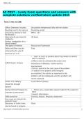AZ POST - Lundy Exam questions and answers with complete solutions verified latest update 2025
