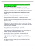 ONLINE COACHING TEST PAPER 2025&sol;2026 QUESTIONS AND ANSWERS RATED A&plus;