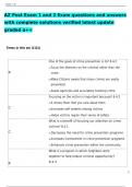 AZ Post Exam 1 and 2 Exam questions and answers with complete solutions verified latest update graded a&plus;&plus;