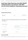 NAUI Open Water Elearning exam 2025 UPDATE Verified Questions And Answers &vert; With 100&percnt; Correct Answers graded A&plus; Guaranteed Success&excl;&excl;