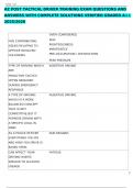 AZ POST TACTICAL DRIVER TRAINING EXAM QUESTIONS AND ANSWERS WITH COMPLETE SOLUTIONS VERIFIED GRADED A&plus;&plus; 2025&sol;2026