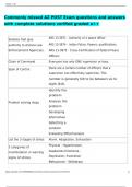 Commonly missed AZ POST Exam questions and answers with complete solutions verified graded a&plus;&plus;
