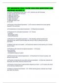 PET GROOMING FINAL PAPER 2025&sol;2026 QUESTIONS AND ANSWERS GRADED A&plus;