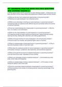 PET GROOMING PRACTICE EXAM 2025&sol;2026 QUESTIONS AND ANSWERS GRADED A&plus;