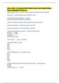 RPA LEVEL 3 EVALUATION EXAM 2025&sol;2026 QUESTIONS AND ANSWERS RATED A&plus;