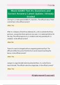 Mock IAABO Test &num;1 Questions and  Correct Answers&sol; Latest Update &sol; Already  Graded 