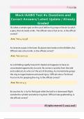 Mock IAABO Test &num;2 Questions and  Correct Answers&sol; Latest Update &sol; Already  Graded