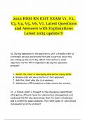 2022 HESI RN EXIT EXAM V1&comma; V2&comma; V3&comma; V4&comma; V5&comma; V6&comma; V7&comma; Latest Questions and Answers with Explanations Latest 2025 update&excl;&excl;&excl;