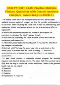 HESI PN EXIT EXAM Practice Multiple Choices  Questions with Correct Answers Complete  Latest 2025 GRADED A&plus;