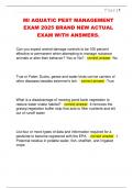 MI AQUATIC PEST MANAGEMENT  EXAM 2025 BRAND NEW ACTUAL  EXAM WITH ANSWERS&period;