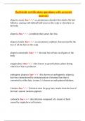 Barbicide certification questions with accurate answers