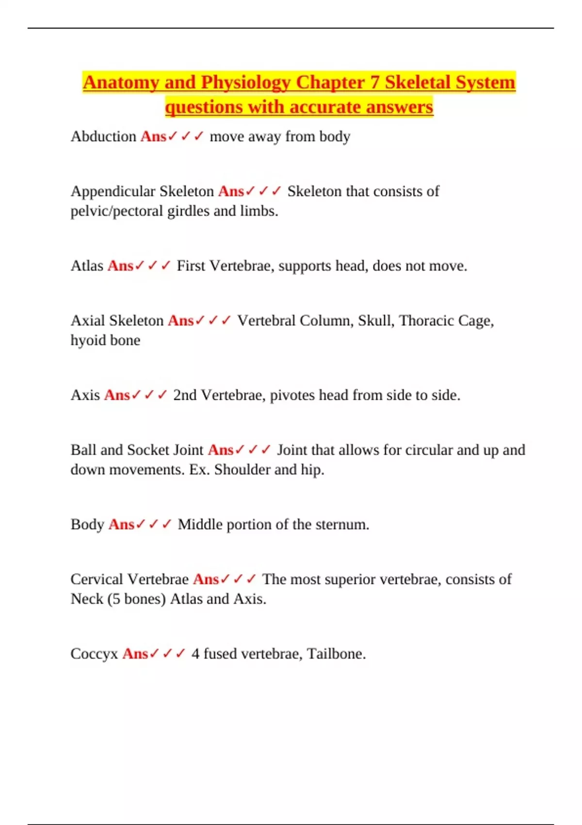 ANATOMY AND PHYSIOLOGY CHAPTER 7 SKELETAL SYSTEM visual data 7