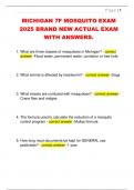 MICHIGAN 7F MOSQUITO EXAM  2025 BRAND NEW ACTUAL EXAM  WITH ANSWERS&period; 