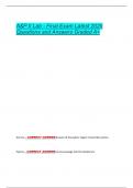 A&P II Lab - Final Exam Latest 2025  Questions and Answers Graded A&plus; 