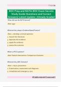 BOC Prep and NATA-BOC Exam Secrets  Study Guide Questions and Correct  Answers&sol; Latest Update &sol; Already Graded
